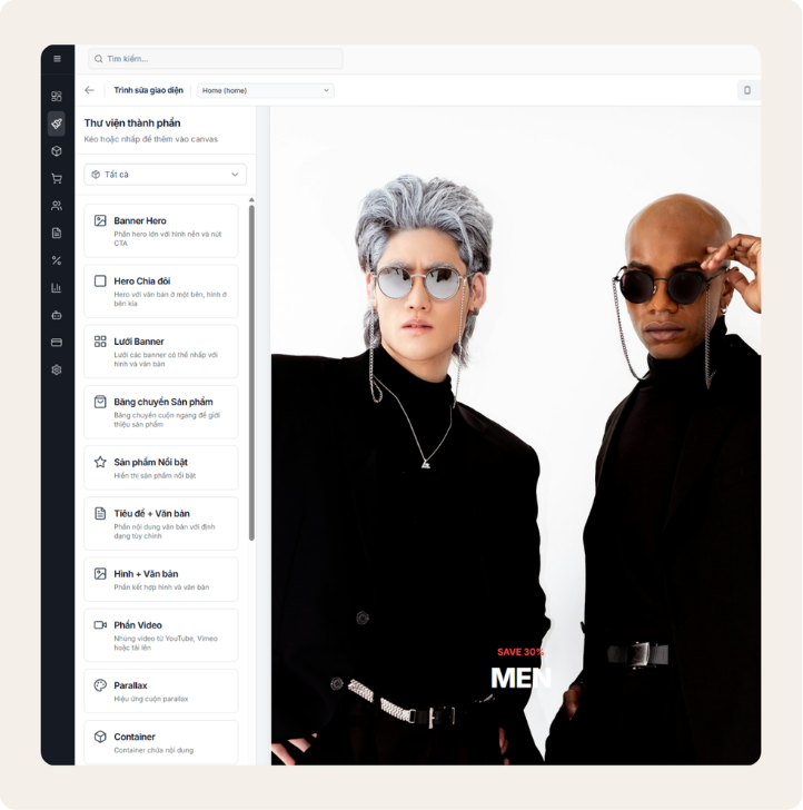 Tạo website bán hàng AI