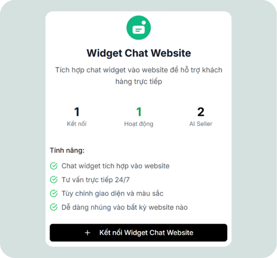 Bán hàng với AI cho Website